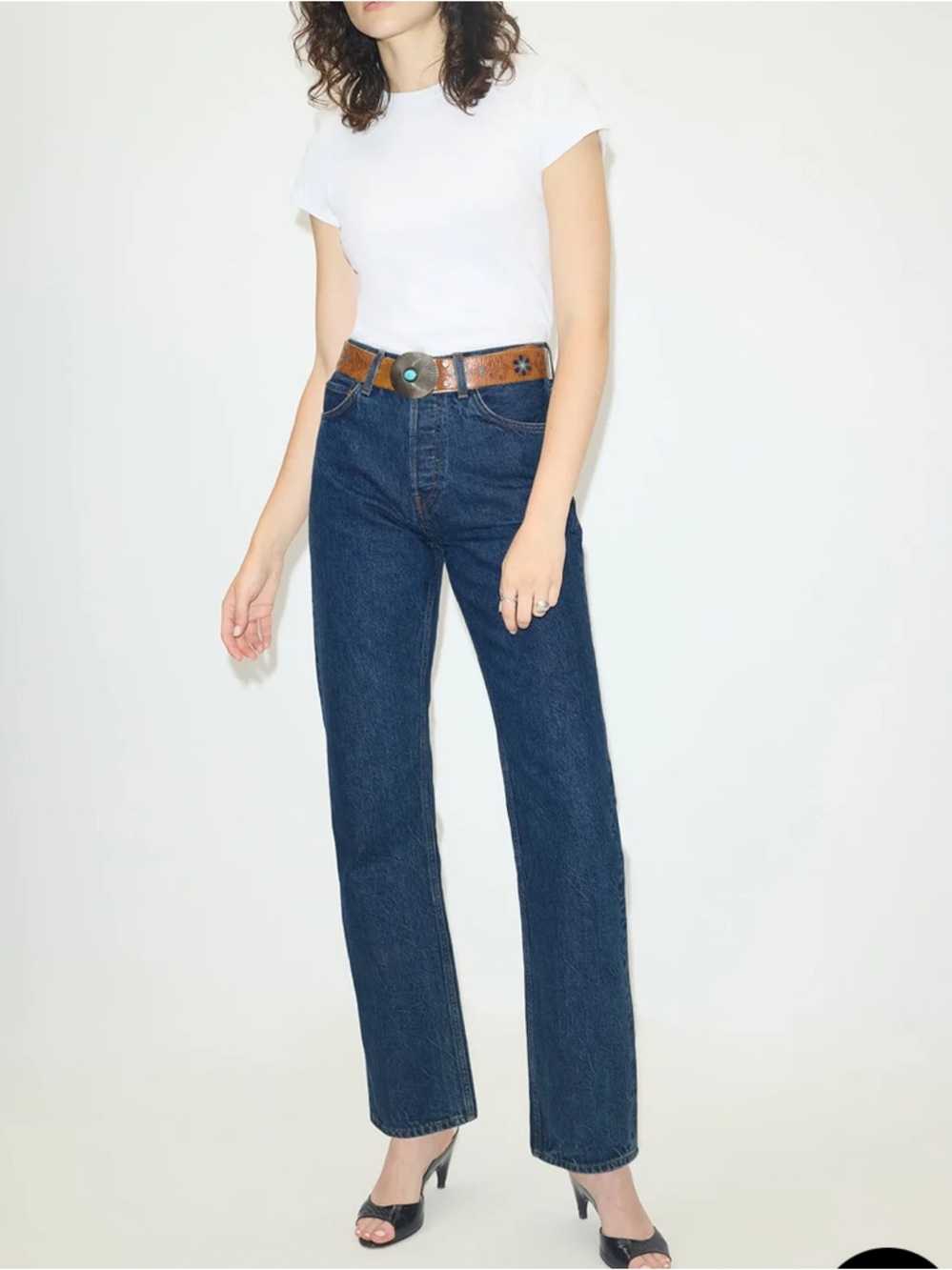 RE/DONE 90s Jean Rustic Indigo BNWT High-Rise Straight Leg